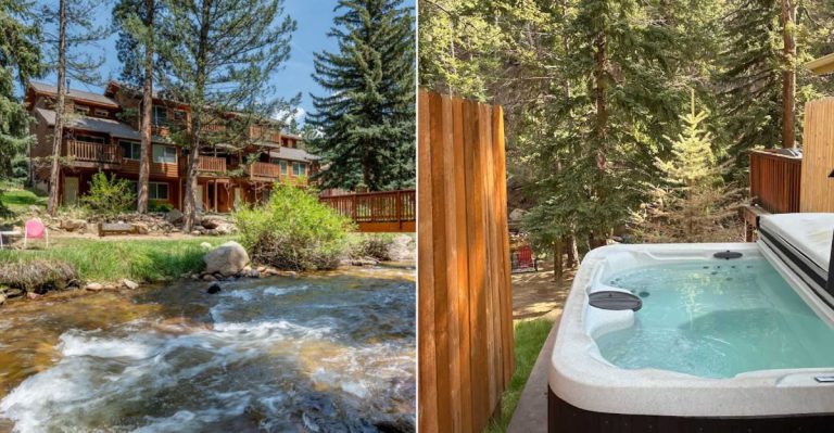 This Adults-Only Colorado Getaway Has Cozy Riverside Cottages With Private Hot Tubs