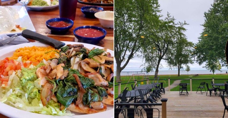 The Patio And The Food At Pompeyo’s Mexican Grill