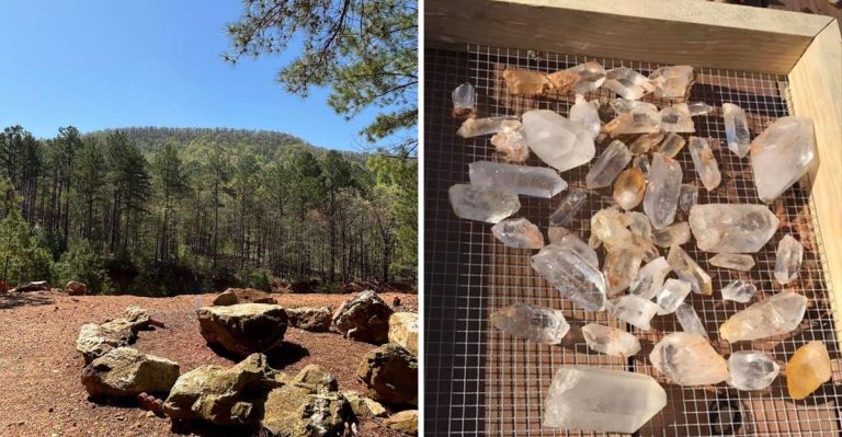 This Arkansas Mine Lets You Dig For Glimmering Crystals Straight From The Ground