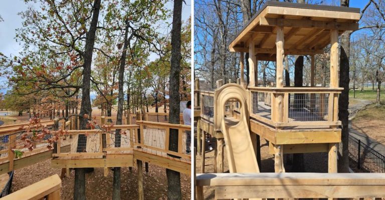 This Arkansas Nature Playground Features Treehouses, Trails, And Endless Exploration