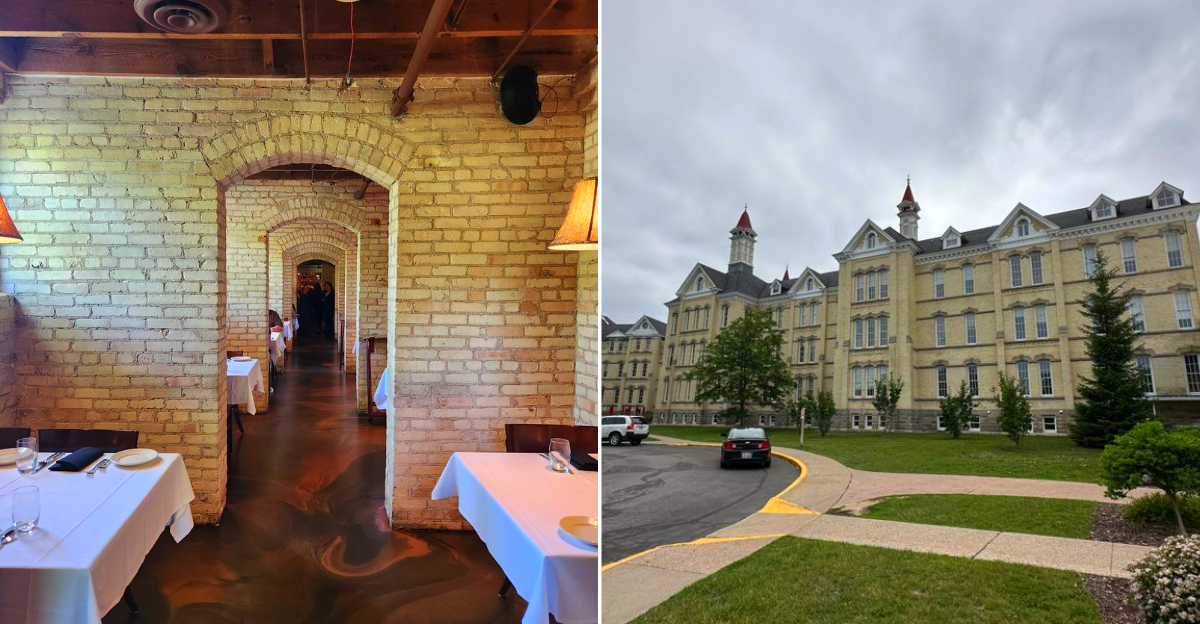 The amazing Trattoria Stella restaurant set in a former asylum