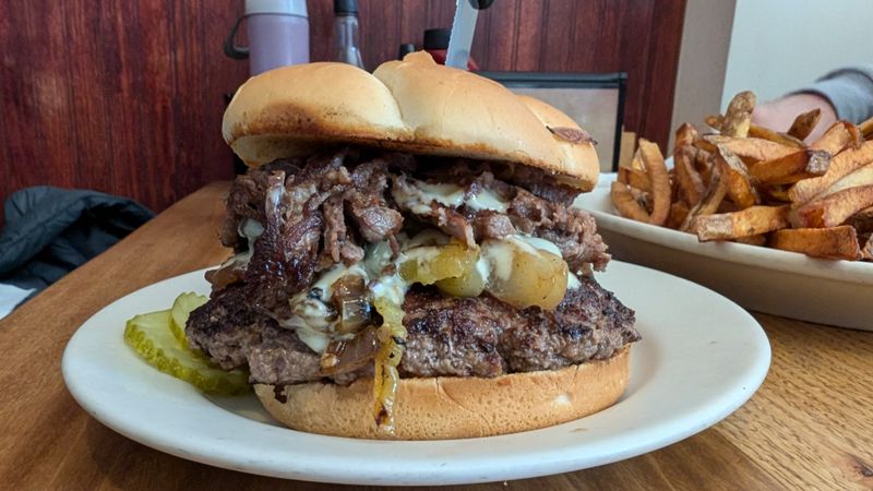The Famous Cheesesteak Burger That Has Everyone Talking