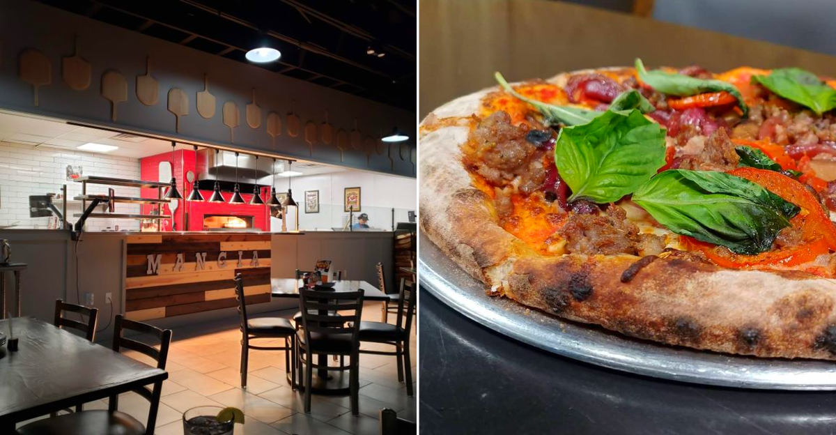 Inside Flo’s and their amazing pizza