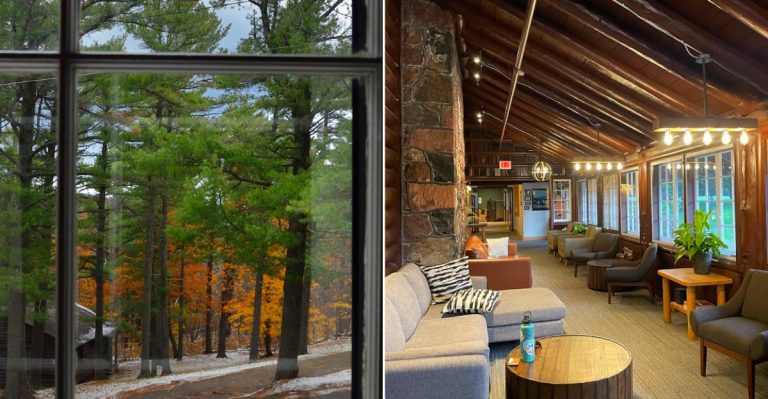 The cozy Little Cabin Café