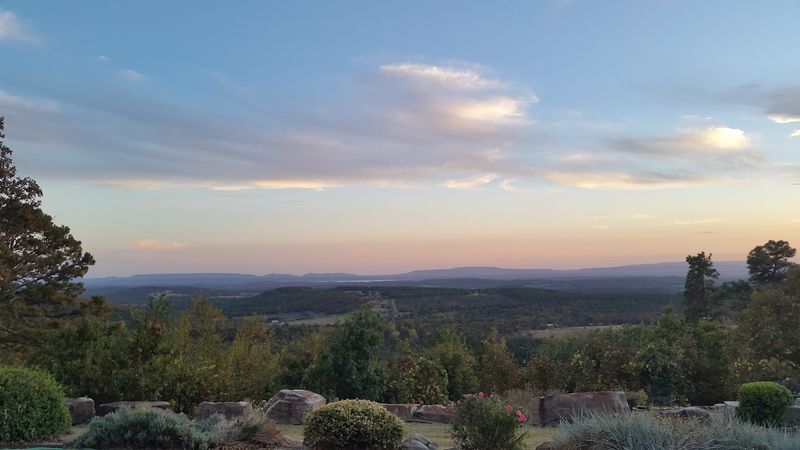 A Hillside Setting Framed By The Ozark Mountains