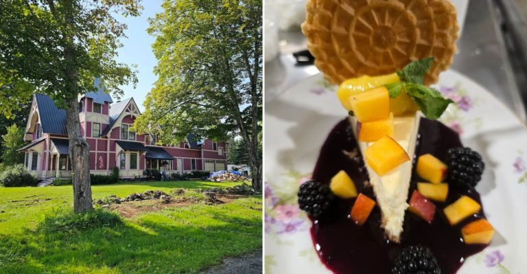 This Charming Victorian Cafe In Maine Serves Unforgettable Cheesecake