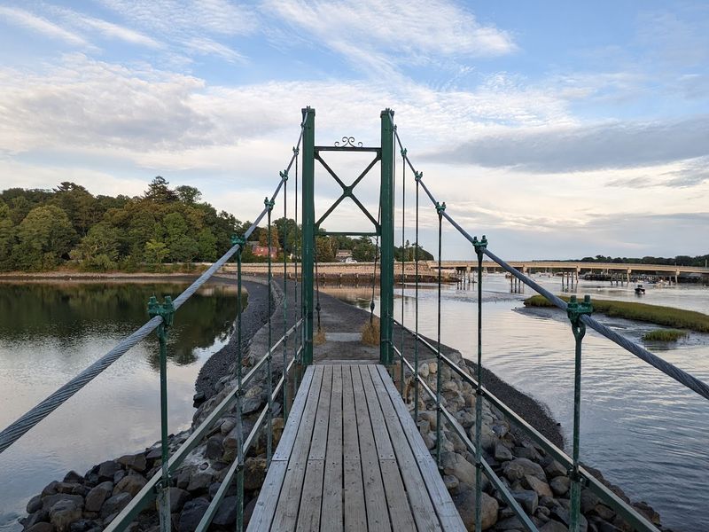America's Smallest Pedestrian Suspension Bridge