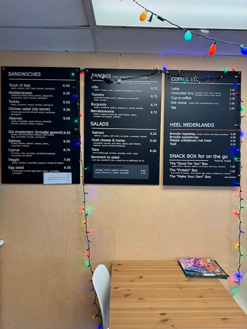 The Dutch-Inspired Sandwich Menu 