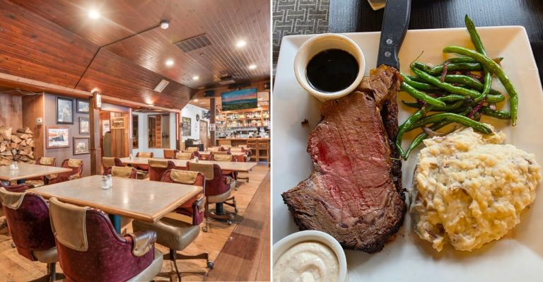This Cozy Riverside Lodge In Washington Serves An Unforgettable Prime Rib Dinner
