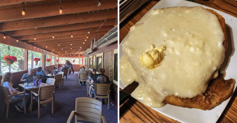 This Cozy Woodland Cafe In Arizona Serves Giant Cinnamon Rolls