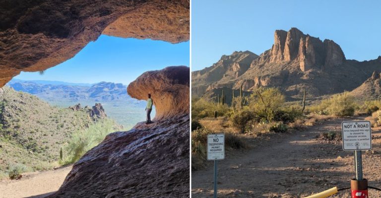 This Easy Arizona Hike Leads To A Cave With Jaw-Dropping Views