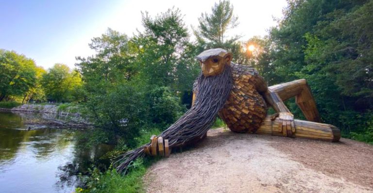 A Whimsical Guardian Of The Manistique River