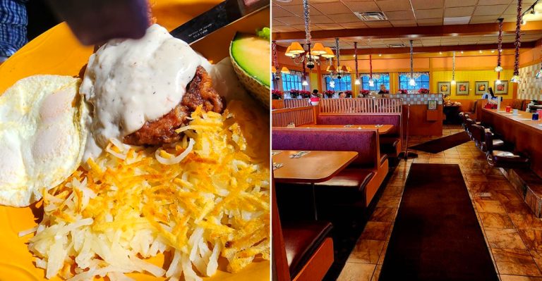 Pipers Restaurant's Biscuits And Gravy And Interior