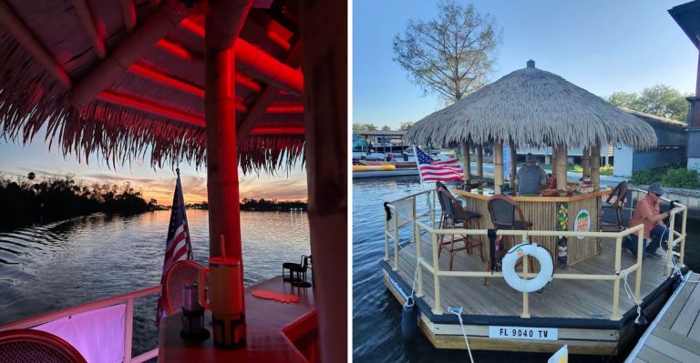 This Floating Tiki Boat In Florida Lets You Cruise The River With A Host On Board