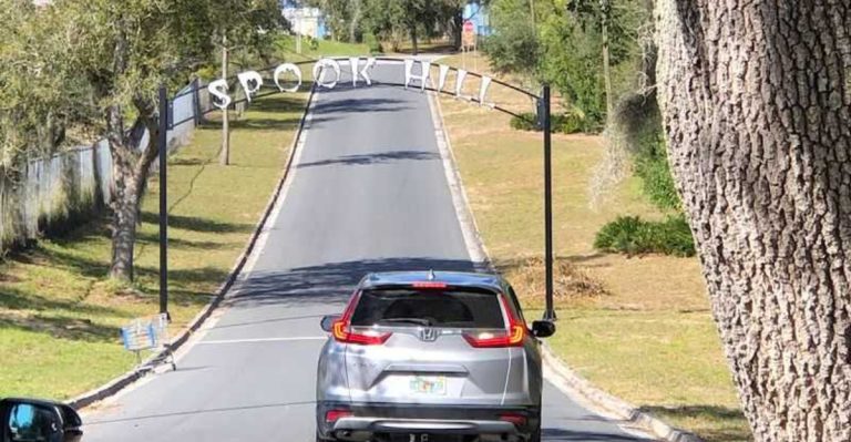 This Florida “Gravity Hill” Makes Cars Look Like They Roll Uphill All By Themselves