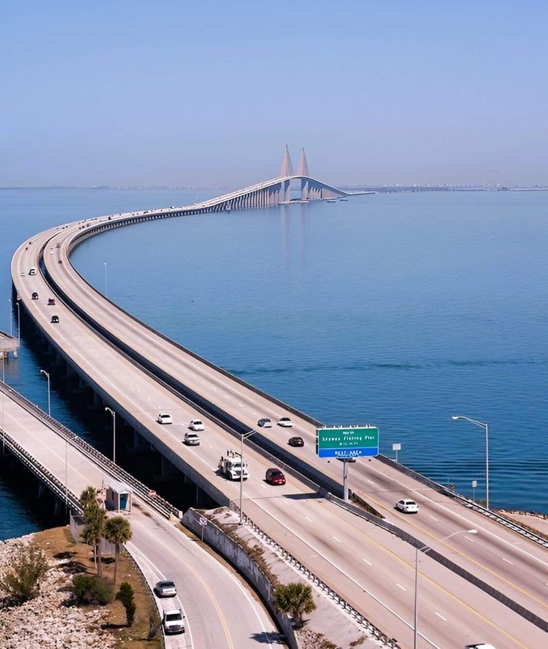 First Glimpse From Sunshine Skyway Lane South