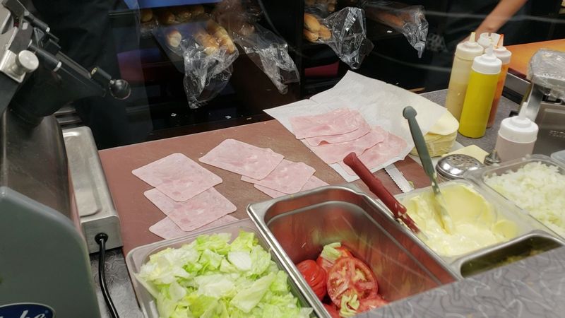 Flying Meat Show Stops Customers In Their Tracks