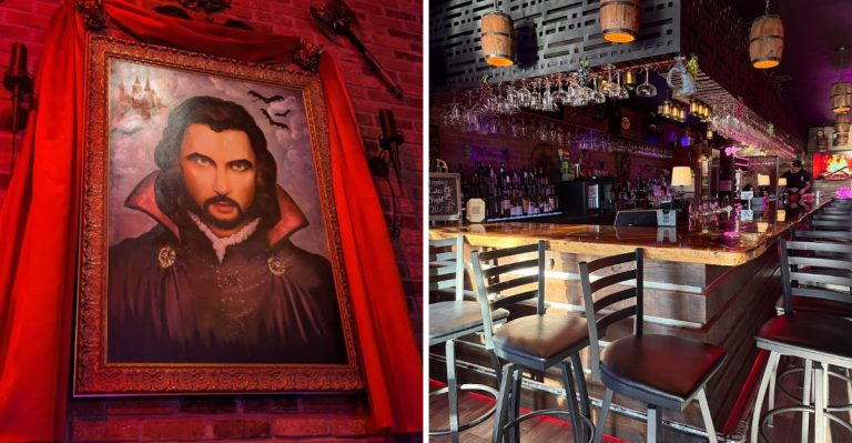 This Florida Restaurant In Tampa Brings Dracula To Life With Dim Lights And Late-Night Bites
