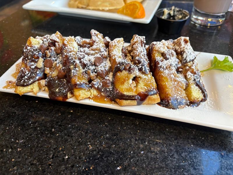 The Banana Nut Caramel Stuffed French Toast Is A Showstopper