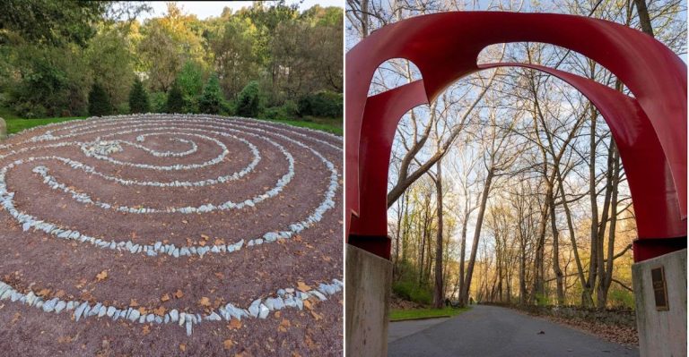 This Pennsylvania Forest Walk Reveals A Surprising Outdoor Art Display Along The Way