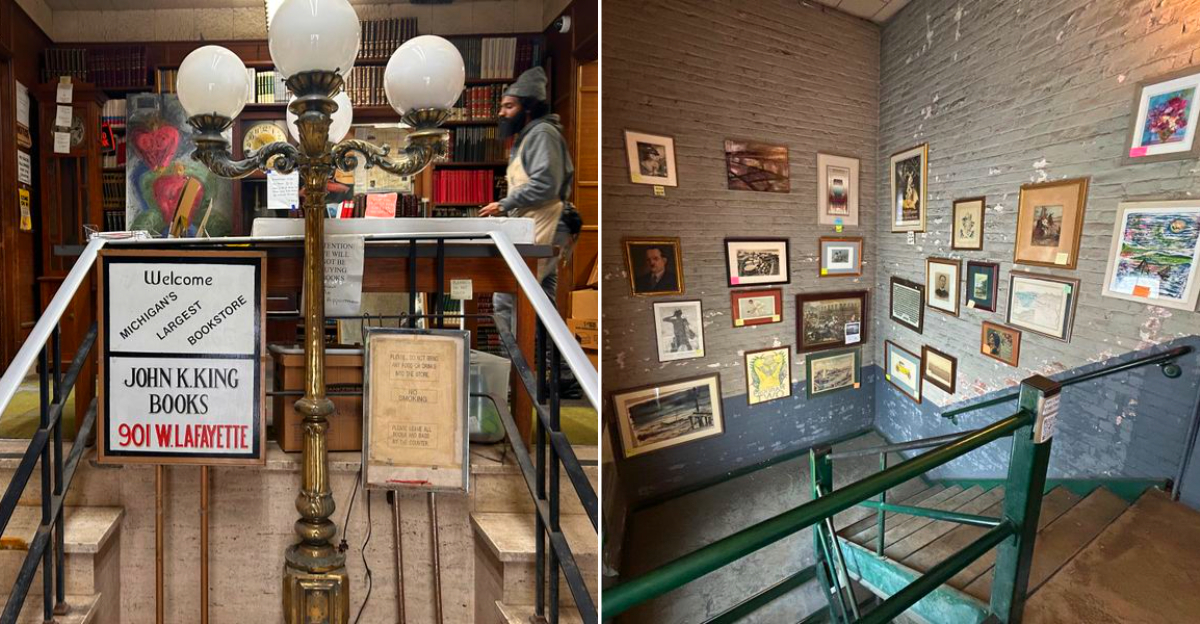 Inside the glove-factory-turned-bookstore