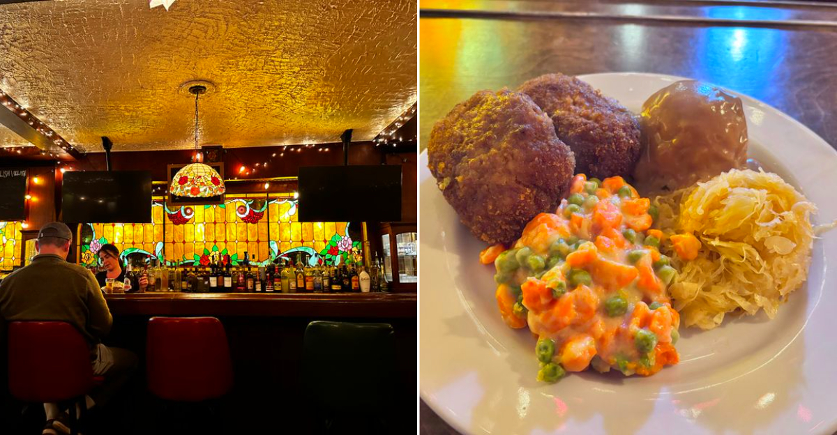 Inside the Polish Village Cafe