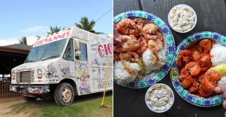Hawaii’s Most Addictive Garlic Shrimp Comes From This Roadside Truck