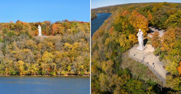 This Hidden 48-Foot-Tall Native American Sculpture In Illinois Will Take Your Breath Away