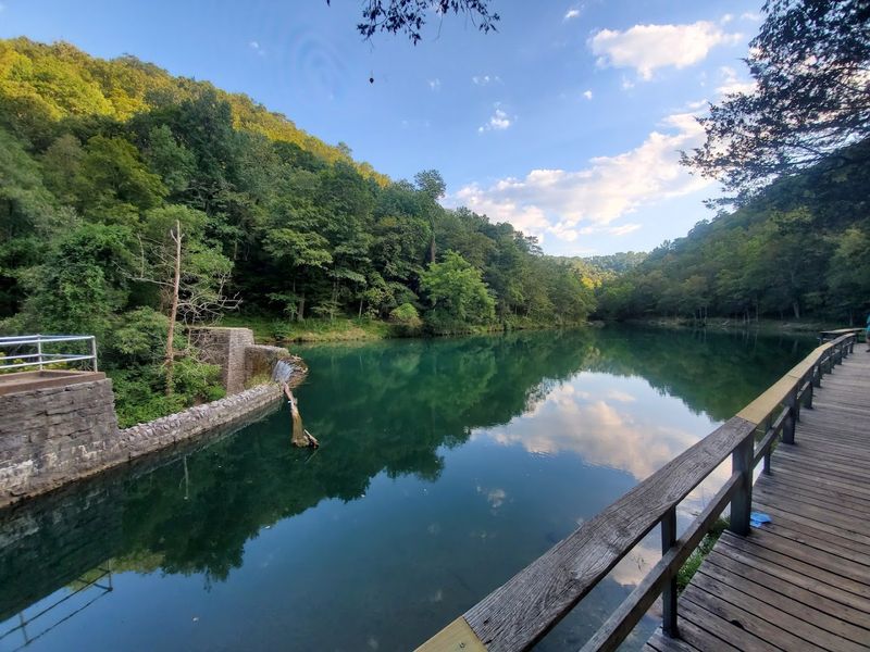 A Scenic Lake In The Ozark Mountains