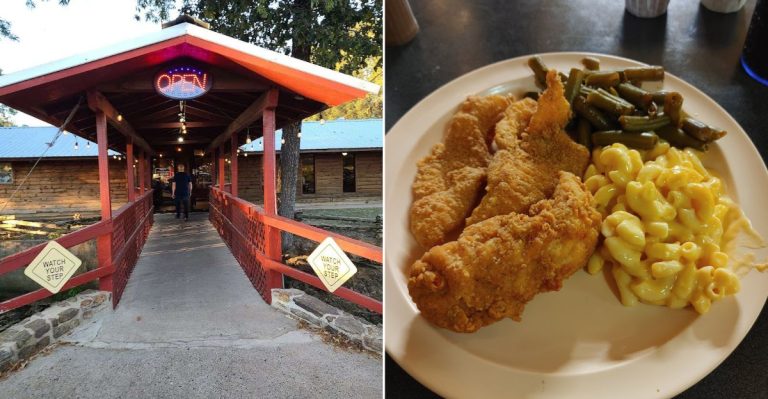 This Hidden Rustic Log Cabin In Arkansas Serves All-You-Can-Eat Catfish