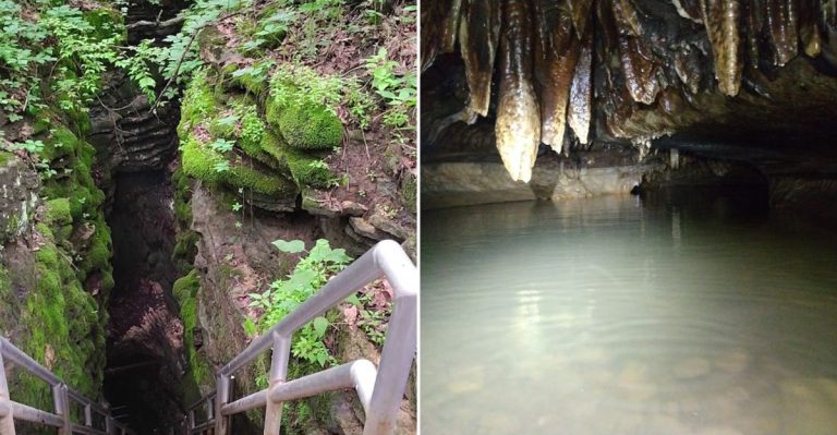 This Hidden Underground River In Illinois Flows Through A Massive Cave You Can Explore