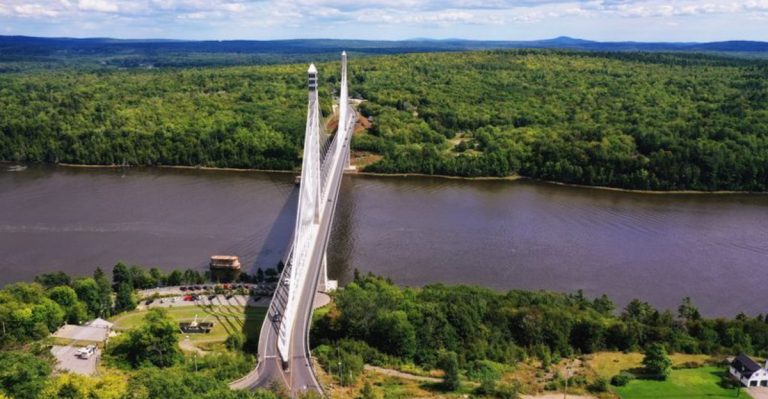This High-Altitude Maine Bridge Delivers Truly Unbeatable Views