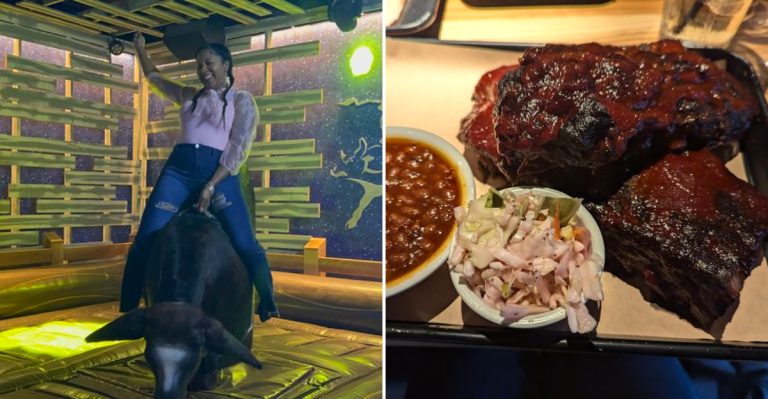 This High-Energy Cowboy Spot In Ohio Brings Mechanical Bull Rides And Smokehouse Bites Together