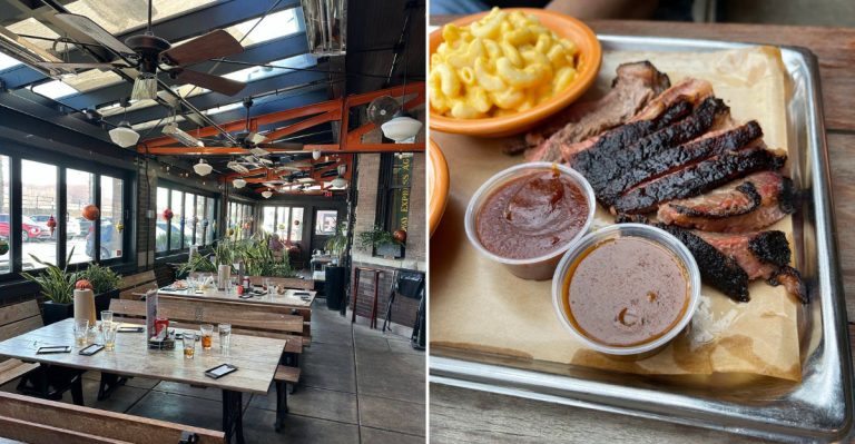 This Historic Illinois Train Depot Is Now A Restaurant Serving The State’s Most Tender BBQ