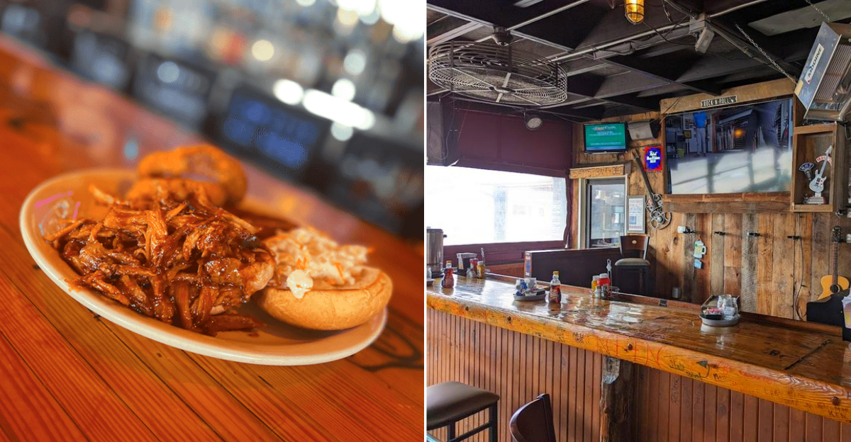 Inside the historic New Hudson Inn