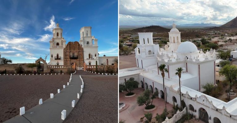 This Historic Mission In Arizona Has The Look Of A Desert Castle
