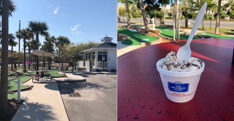 This Huge Florida Ice Cream Spot Comes With A Built-In Mini Golf Course