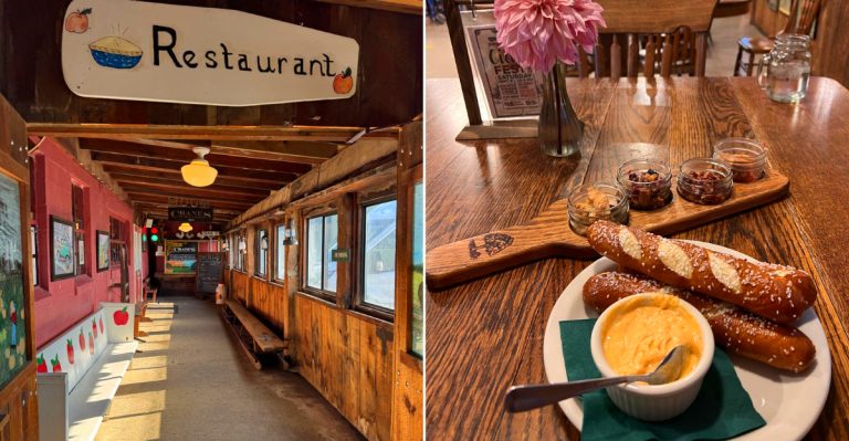 Inside the historic pie barn