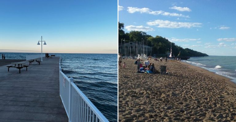 This Illinois Lake Beach Delivers Summer Getaway Vibes Without The Packed Shore