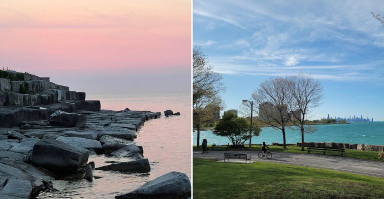 This Illinois Lakefront Spot Gives You Skyline Views Without The Usual Beach-Day Feel
