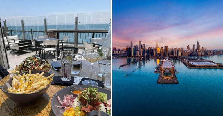 This Illinois Lakeside Gem Serves Seafood As Breathtaking As Its Sunset Views