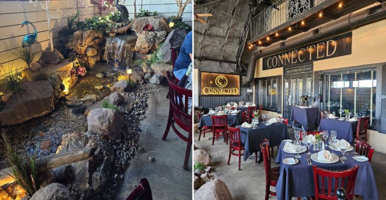 This Illinois Restaurant Hides A Private Waterfall Behind Its American-Italian Menu