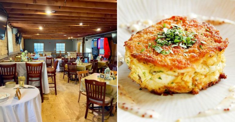 This Illinois River Café Serves Crab Cakes Locals Swear Are Shockingly Good For The Midwest