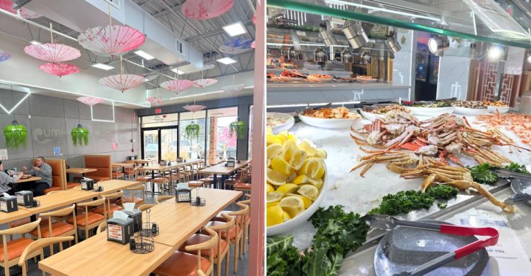 This Illinois Seafood Restaurant Lets You Dig Into A Feast Without Holding Back