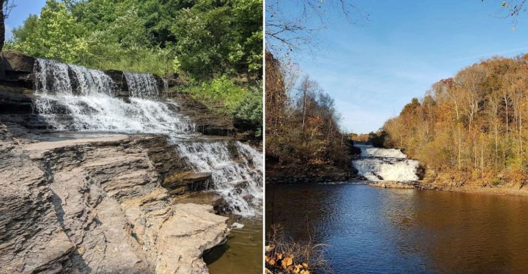This Illinois Spillway Hides A Waterfall That Looks Like An Ancient Lost Ruin