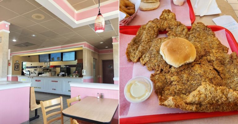 This Indiana Diner Is Famous For A Pork Tenderloin Sandwich That Barely Fits On The Bun