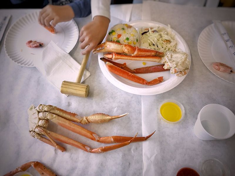 Mountains Of Fresh Crab Legs Await You
