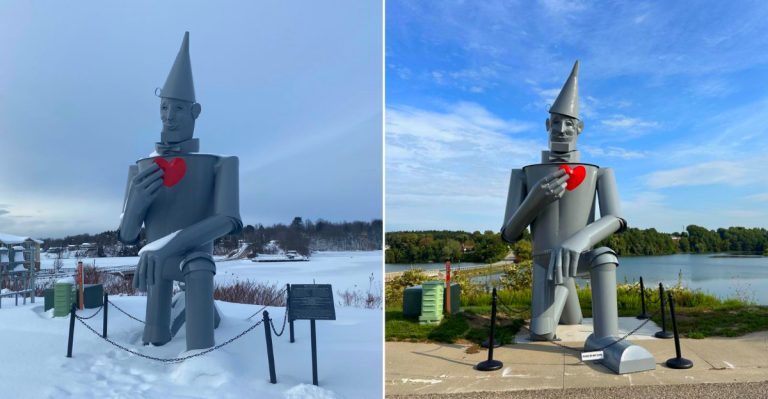 This Is The 24-Foot Tin Man Who Found His Heart Right Here In Michigan