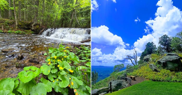 Beautiful nature sights at Chapel Loop Trail