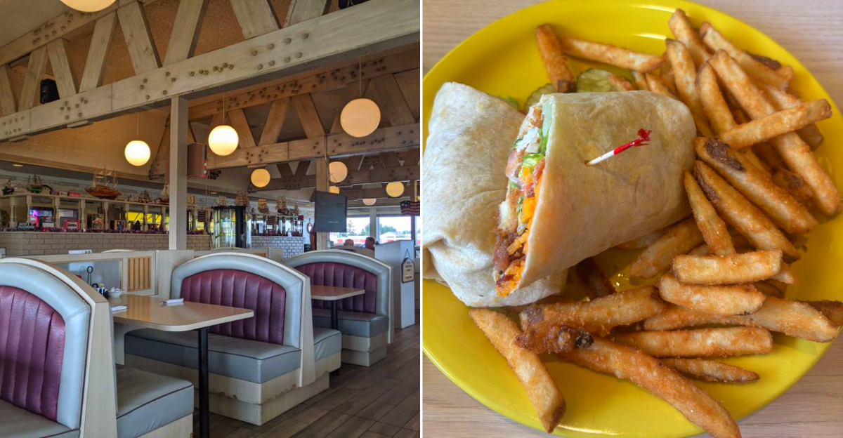 Inside Drifter's Family Restaurant and their tasty food